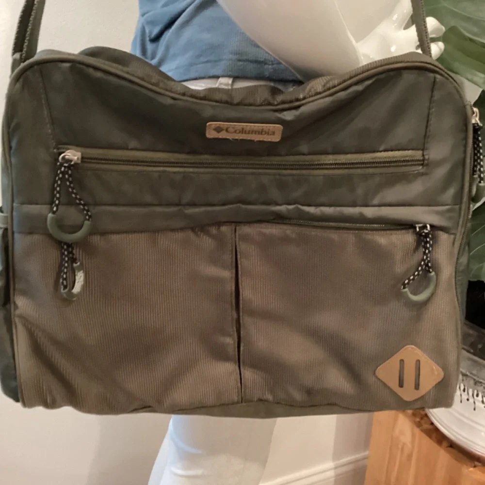 Columbia baby diaper bag with changing pad olive green medium size